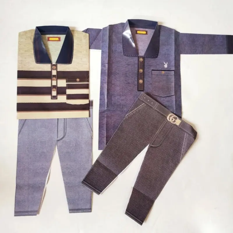 立體折紙男短袖T恤套裝